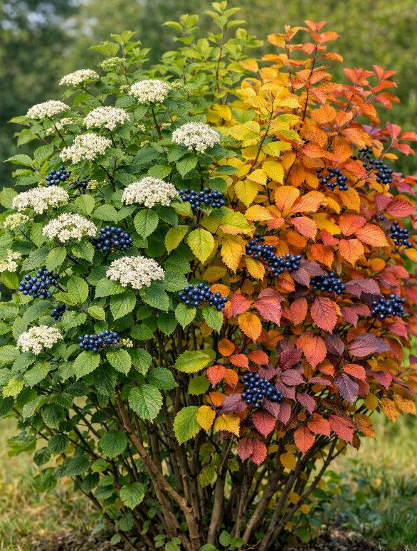 Arrowwood Viburnum in a landscape setting