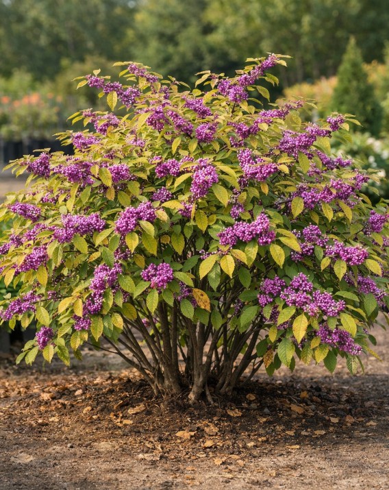 Beautyberry in a landscape setting