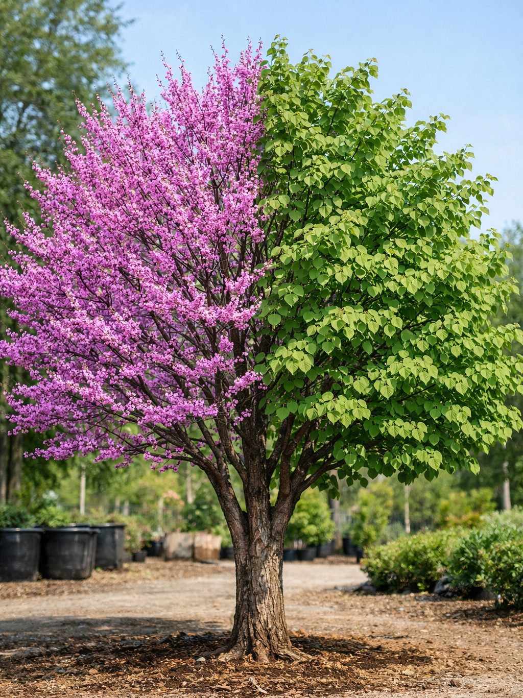 Eastern Redbud in a landscape setting
