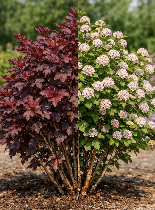 Ninebark in a landscape setting